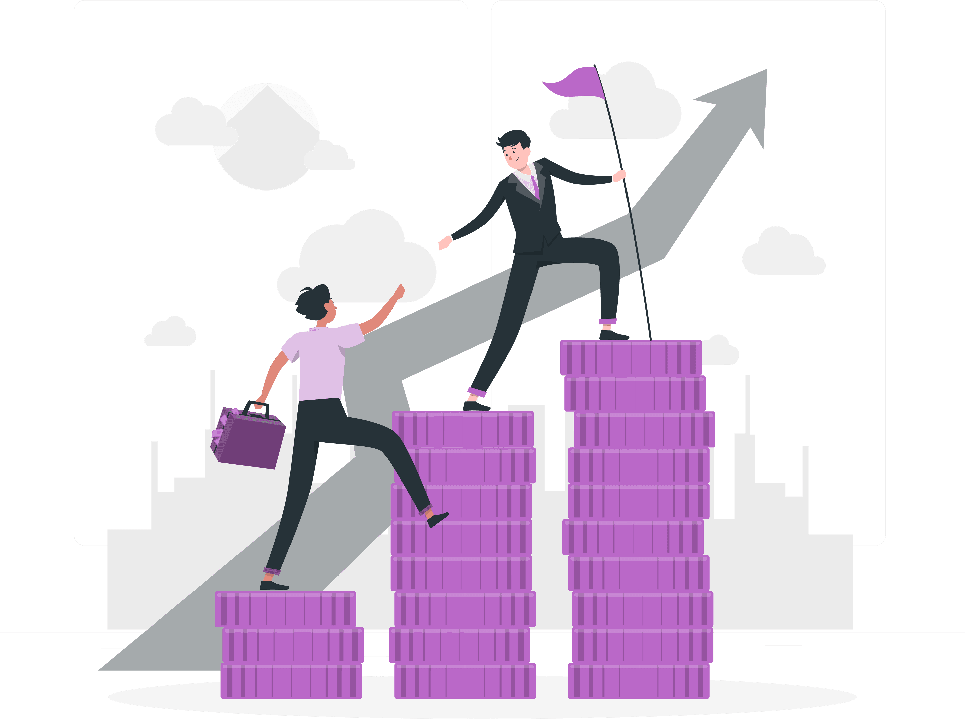Career growth illustration