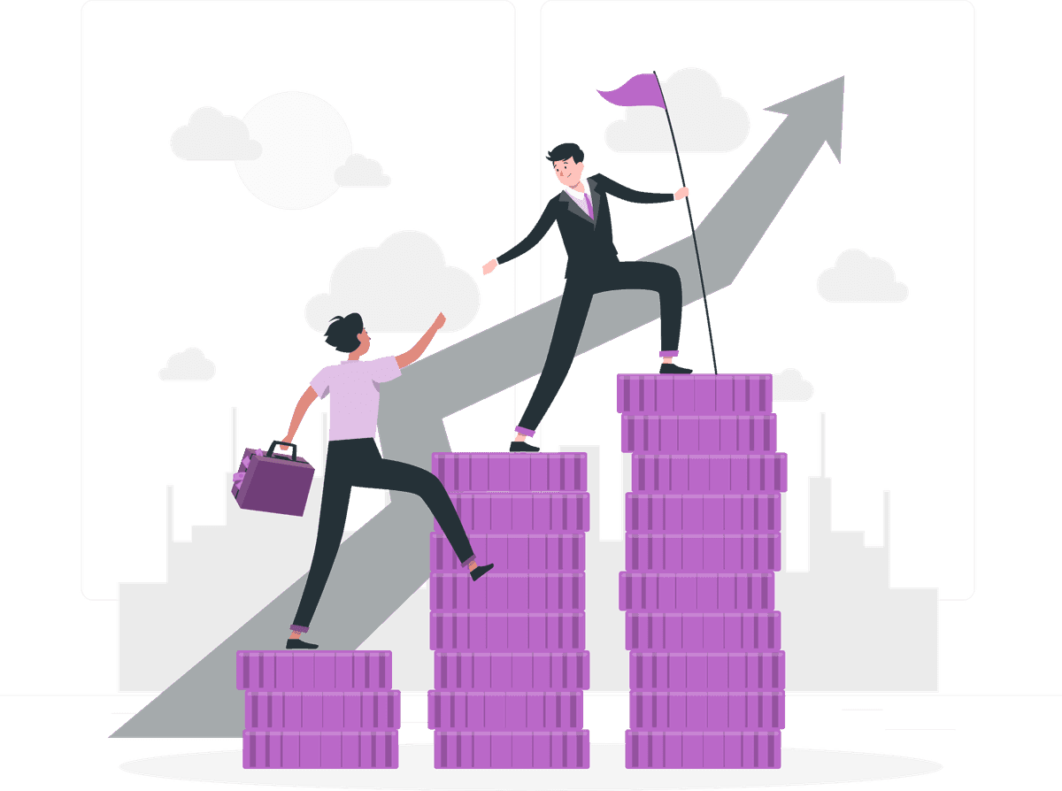 Career growth illustration